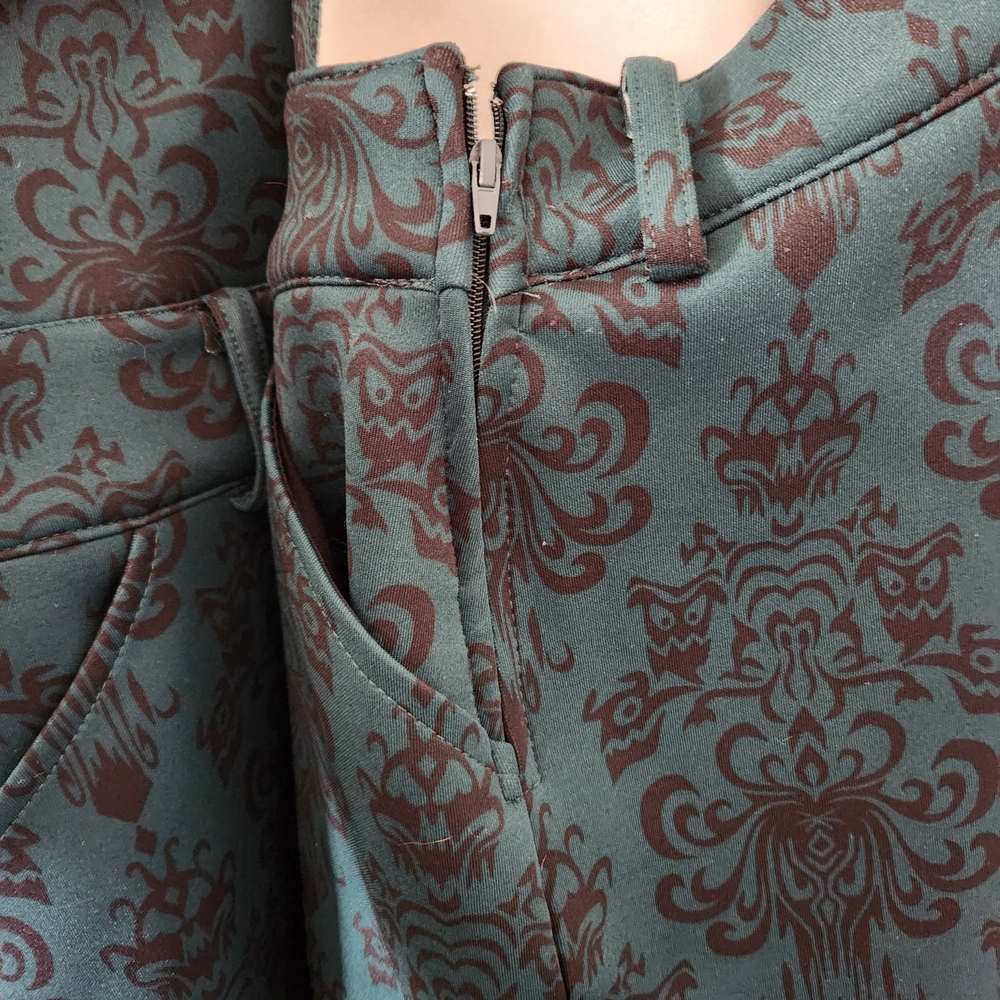 Disney Dark Green Shorts Overalls with Bat Design - Picture 6 of 7